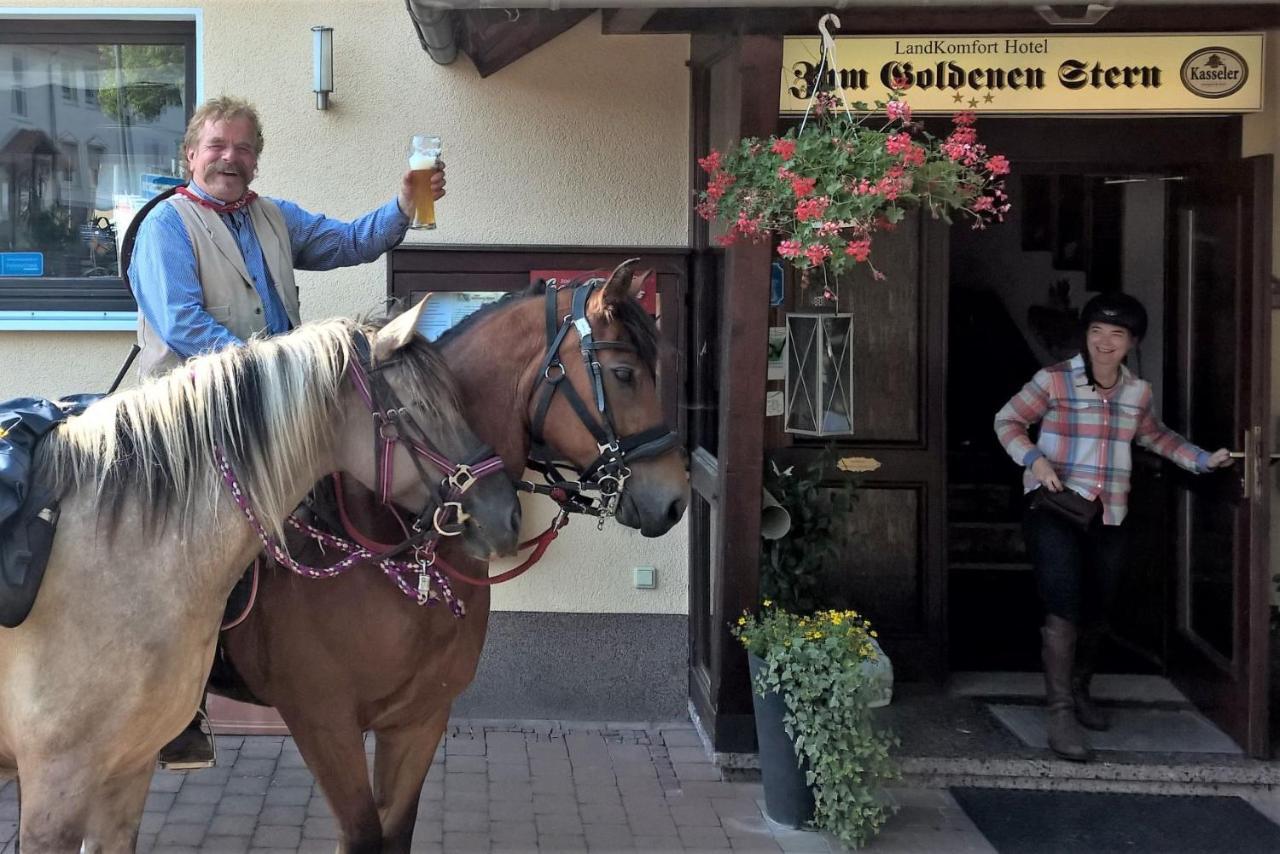 Hotel-Restaurant Zum Goldenen Stern Großalmerode Eksteriør bilde